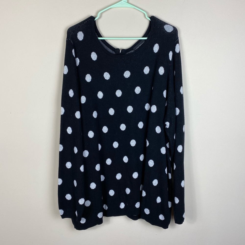 Lane Bryant 26/28 polka dot sweater